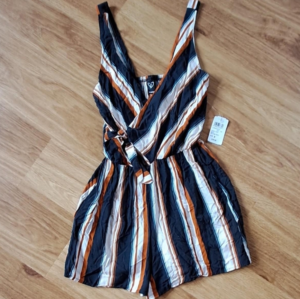 Windsor Multicolor Striped Romper